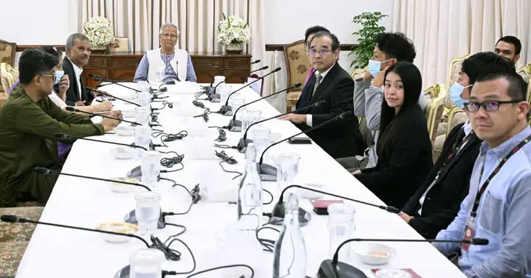 প্রধান উপদেষ্টার সঙ্গে জাপানের প্রতিনিধিদলের সাক্ষাৎ